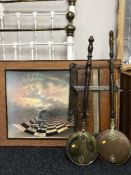 Two bed warming pans,