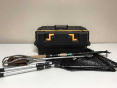 A Tough Mate work box, two landing nets,