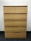 An Ikea six drawer chest