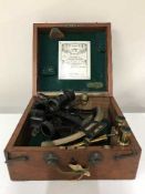 A ships' sextant in fitted box by Kelvin & Hughes Ltd