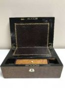 A 19th century maple writing box