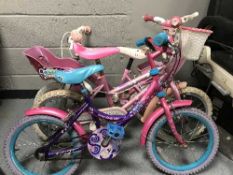Three girls bikes