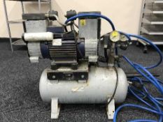 A compressor with hose