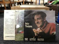 A box and case of LP records and 78's inc.