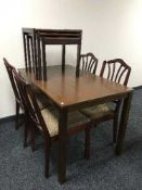 A kitchen table and four dining chairs & nest of tables