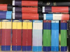 Twenty one Harry Potter hardback volumes
