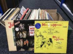 A box of LP records - classical,