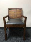 A Danish rose wood framed armchair