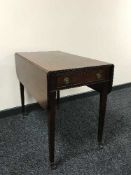 A mahogany Pembroke table