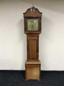 A 19th century oak eight day longcase clock by Blackburn,