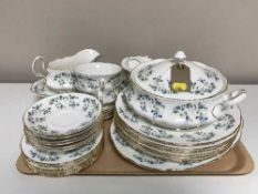 A tray of thirty three pieces of Queen Anne Sonata bone china