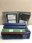 Four albums of first day covers and an album of stamps