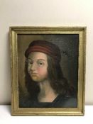 A gilt framed oil on canvas,