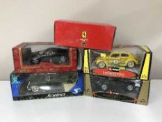 Five boxed large scale die cast vehicles inc.