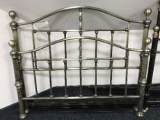 Three Victorian style metal bed frames