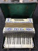 A cased Pietro piano accordion