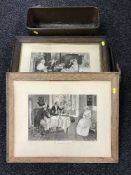 An oak gallery tray,