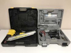 A cased Roto Zip and a cased Clarke nail gun