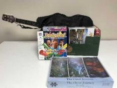 A quantity of board games and jigsaws - Monopoly Star Wars, Sunderland Edition,