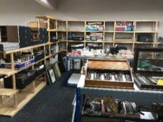 Six sets of Ikea Norrebo shelving