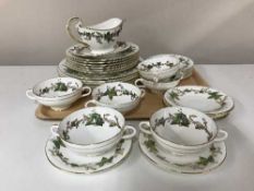 Thirty two pieces of Minton Lothian china