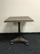 An early 20th century pub table