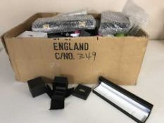 A box of quantity of jewellery boxes