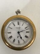 A good, silver cased Ulysse Nardin deck watch, number 123885, case, dial and movement fully signed,