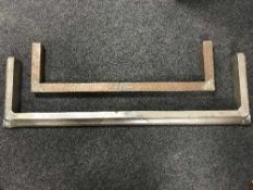 Four assorted fire curbs