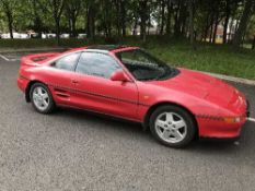 A Toyota MR2 GT 1998CC sports car, registration K421 TCU, first registered 30.04.