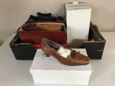 A box of assorted lady's leather shoes - Van Dahl,