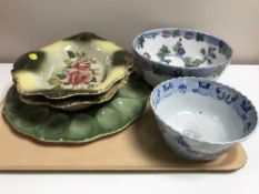 Early 20th century English china bowls,