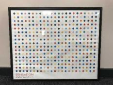 A framed Brooklyn Museum of Art poster 