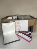 A box of quantity of jewellery boxes