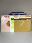 Two boxes of LP records and 12