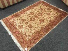 A fringed Persian Ziegler rug,