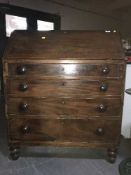 A Victorian mahogany bureau