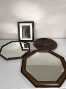 Two octagonal mirrors,