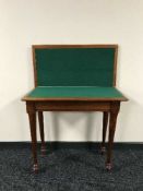 A late 19th century TOT card table