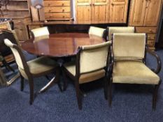 A Regency style eight piece dining room suite