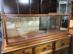 A large glazed ship display case