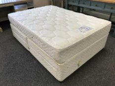 A Dorlux Flexiform 4'6 divan and interior