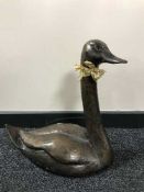 A Wildlife Studio figure of a swan