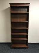 A set of open shelves