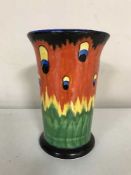 A Crown Ducal Fire Fly pattern vase