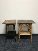 Two occasional tables