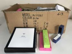 A box of quantity of jewellery boxes
