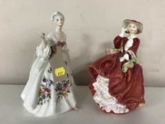 Two Royal Doulton figures - Diana HN 2468 & Top O' The Hill HN 1834