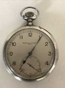 A large silver cased Vacheron Constantin deck watch, 59mm,