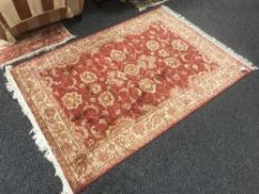 A fringed Persian Ziegler rug,